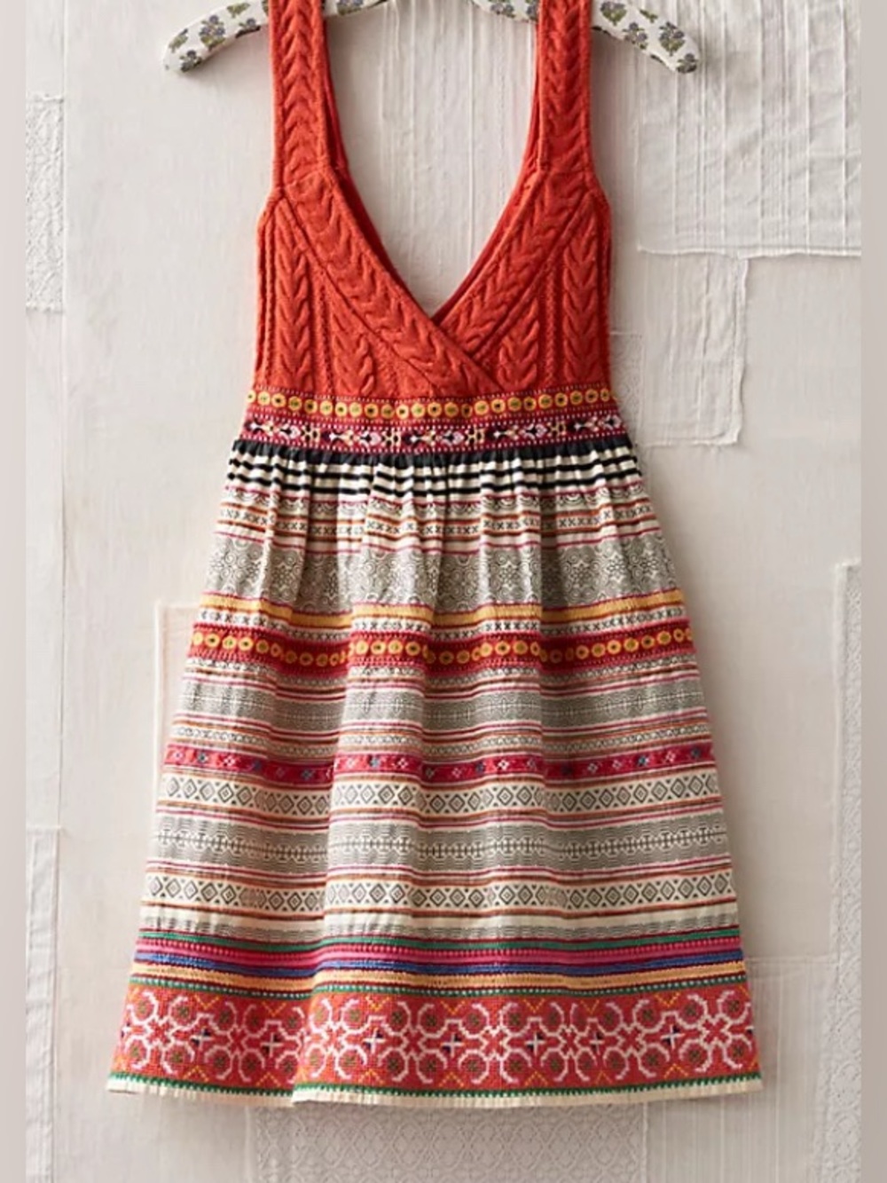 Free People Vintage Embroidered Boho Dress